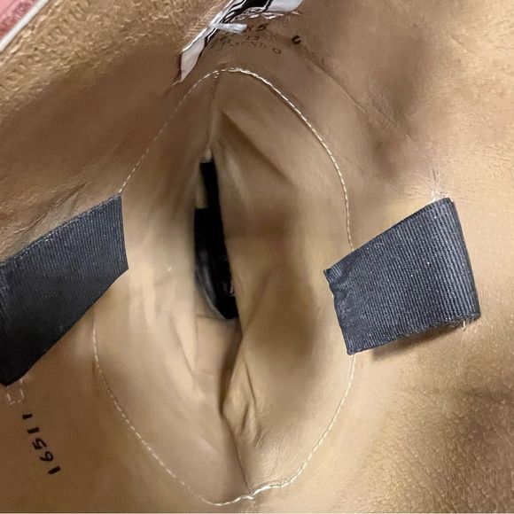 - Frye brown knee high equestrian style pull on leather boots Sz 8 - Picture 11 of 13